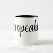 Ik spreek, Kamala Harris Ik spreek. Tweekleurige Koffiemok (Center)