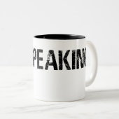 Ik spreek, Kamala Harris Ik spreek. Tweekleurige Koffiemok (Voorkant rechts)