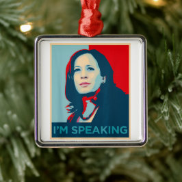 Ik spreek Kamala Harris Metalen Ornament