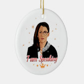Ik spreek Kamala Harris Notorious Rbg Kerstmis Keramisch Ornament (Rechts)