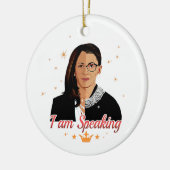 Ik spreek Kamala Harris Notorious Rbg Kerstmis Keramisch Ornament (Links)