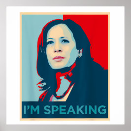 Ik spreek Kamala Harris Poster