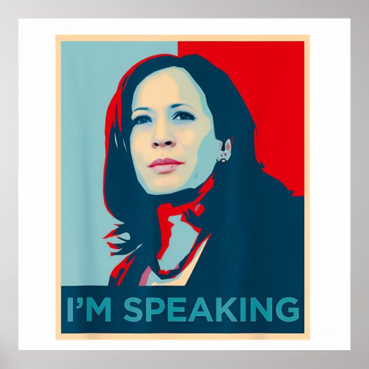 Ik spreek Kamala Harris Poster (Voorkant)