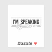 Ik spreek - Kamala Harris Sticker (Vel)