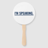 Ik spreek Kamala Harris Talking Stick Handwaaier (Achterkant)