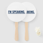 Ik spreek Kamala Harris Talking Stick Handwaaier (Voorkant en achterkant)