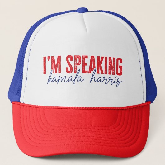 Ik spreek Kamala Harris Trucker Pet (Voorkant)