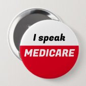 Ik spreek Medicare Button (Voorkant /achterkant)