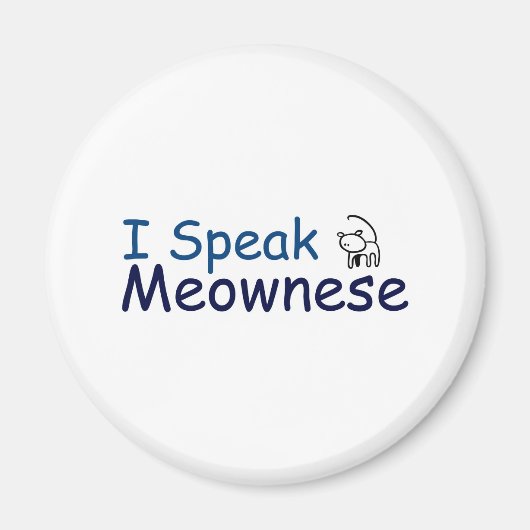 Ik spreek Meownese Magneet (Voorkant)