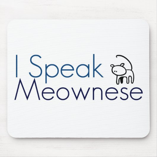 Ik spreek Meownese Muismat (Voorkant)