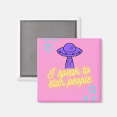 Ik spreek met sterrenmensen magneet (Voorkant / Achterkant)