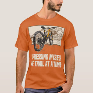 Ik spreek mezelf uit over één spoor Mountain Bike T-shirt
