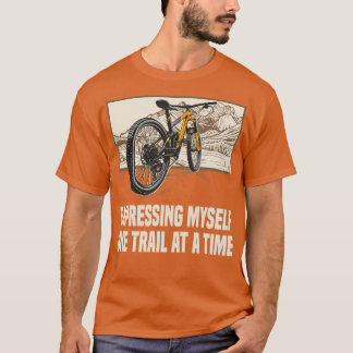 Ik spreek mezelf uit over één spoor Mountain Bike T-shirt