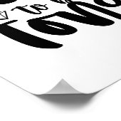 Ik spreek mijn Inspirerend moed-citaat Poster (Hoek)