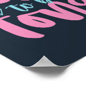 Ik spreek mijn Inspirerend moed-citaat Poster (Hoek)