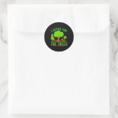 Ik spreek namens de bomen _1 ronde sticker (Tas)