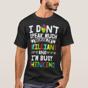 Ik spreek niet veel autisme-voorlichting over kind t-shirt