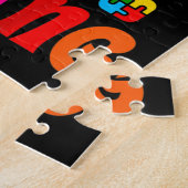 Ik spreek niet veel briljant autisme autistisch legpuzzel (Zijkant)