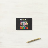 Ik spreek niet veel briljant autisme autistisch post-it® notes (Op bureau)
