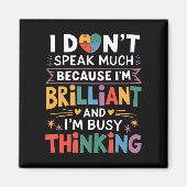 Ik spreek niet veel briljant autisme magneet (Voorkant)