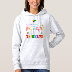 Ik spreek niet veel omdat ik briljant ben. hoodie