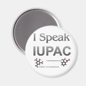 Ik spreek over IUPAC-chemische nomenclatuur Magneet (Voorkant / Achterkant)
