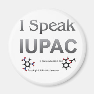 Ik spreek over IUPAC-chemische nomenclatuur Magneet