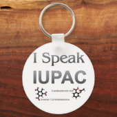 Ik spreek over IUPAC-chemische nomenclatuur Sleutelhanger (Voorkant)