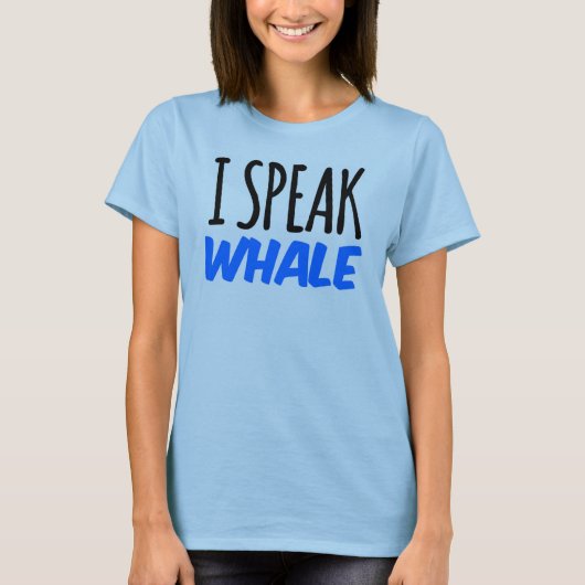 Ik spreek over walvis T-Shirt (Voorkant)
