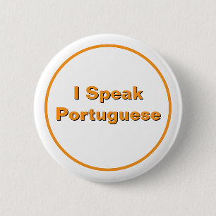 Ik spreek Portugees knop Ronde Button 5,7 Cm
