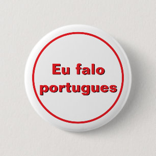 Ik spreek Portugees knop Ronde Button 5,7 Cm