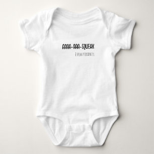 Ik spreek Pterodactyl Funny Bodysuit T-shirt