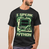 Ik spreek Python-software T-shirt (Voorkant)
