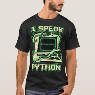 Ik spreek Python-software T-shirt