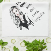 Ik spreek Spaans Theedoek (Gevouwen)