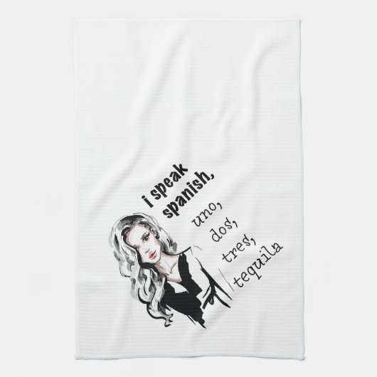 Ik spreek Spaans Theedoek (Verticaal)