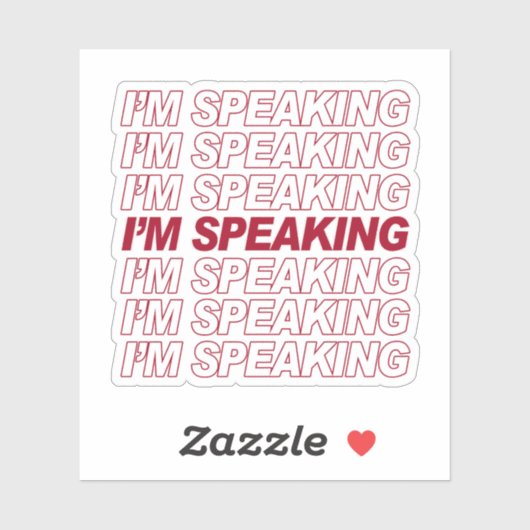 IK SPREEK STICKER (Vel)