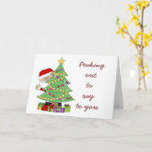 IK SPREEK UIT OM VROLIJK KERSTFEEST / GELUKKIG NIE KAART (Gele Bloem)