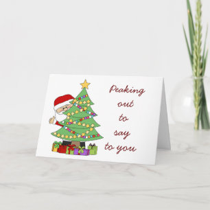 IK SPREEK UIT OM VROLIJK KERSTFEEST / GELUKKIG NIE KAART