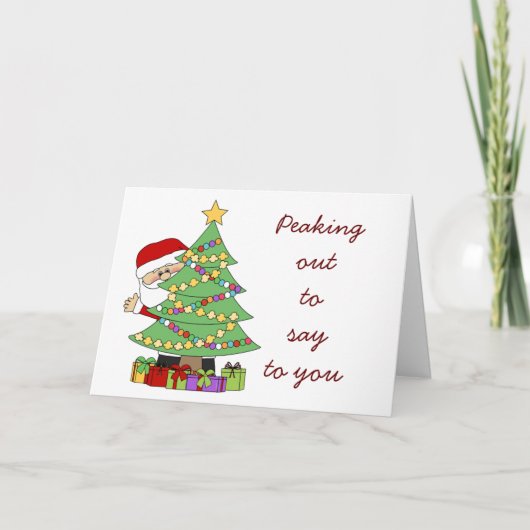 IK SPREEK UIT OM VROLIJK KERSTFEEST / GELUKKIG NIE KAART (Voorkant)