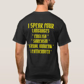IK SPREEK VIER TALEN T-SHIRT (Achterkant)
