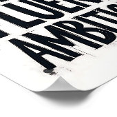 Ik spreek vloeiend ambitie typografie Poster (Hoek)