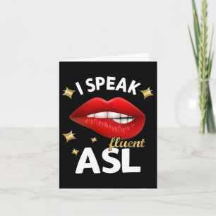 Ik Spreek Vloeiend Asl - Gebarentaal Doofbewustzij Kaart