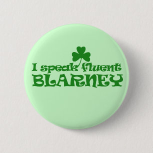 Ik spreek vloeiend BLARNEY Ronde Button 5,7 Cm