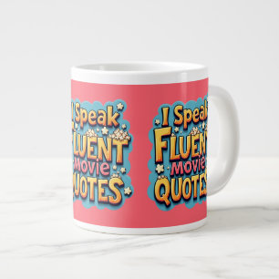 Ik spreek vloeiend filmcitaten Retro Pop Art Grote Koffiekop