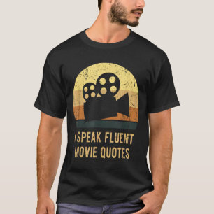 Ik spreek vloeiend filmcitaten Vintage grappige fi T-shirt