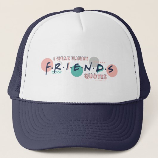 Ik spreek vloeiend FRIENDS™ citaten Trucker Pet (Voorkant)