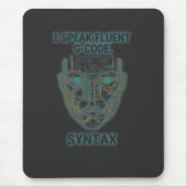 Ik spreek vloeiend G-Code-syntaxis - CNC-programme Muismat (Voorkant)