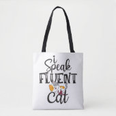 Ik spreek vloeiend kattenhumoristisch mooi kitten tote bag (Voorkant)