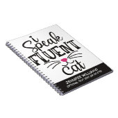 Ik spreek vloeiend kattenhumoristisch notitieboek (Rechterzijde)